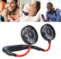 Tragbarer USB-Ventilator, wiederaufladbar, LED, Nacken, Sport, Tisch, Büro, Zuhause, Auto