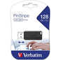 Verbatim Pinstripe 128GB USB 2.0 Flash Drive Black 49071