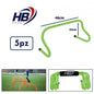 Set of 5 Sports Training Obstacles for Football Speed Agility Green 23cm