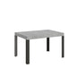 Extendable table Linea P.90 with Anthracite iron frame