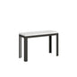 Double extendable table with Anthracite frame