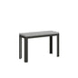 Double extendable table with Anthracite frame