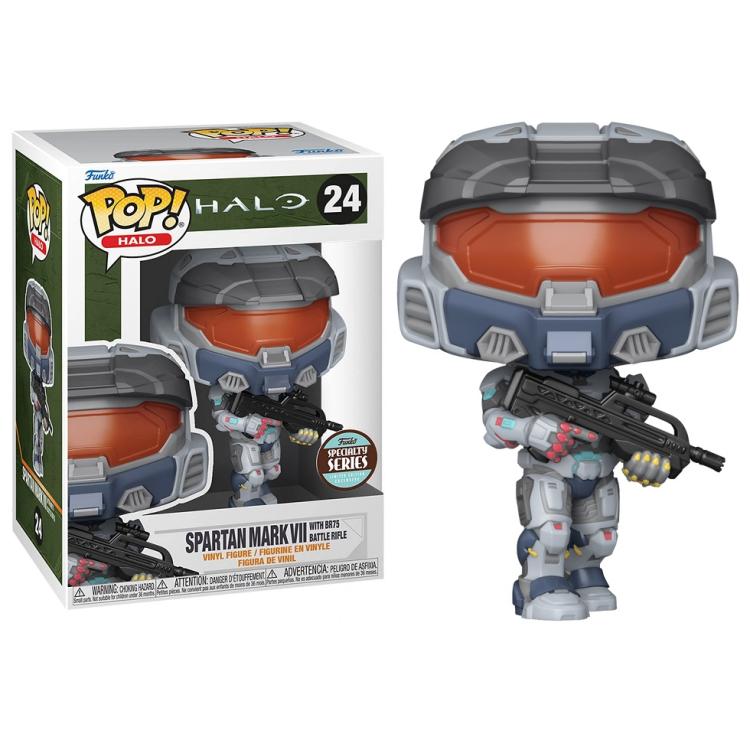 Funko Pop! Games Halo – (24) Mark VII mit Waffe Special Edition Figur 9cm