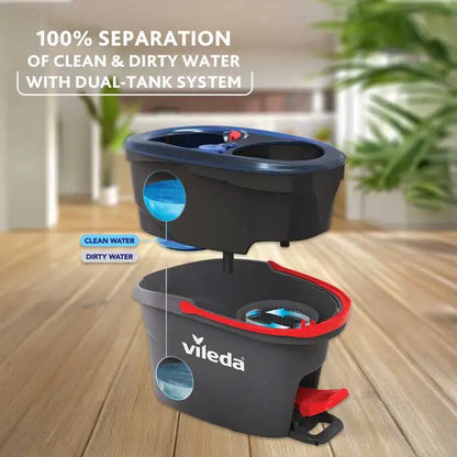 Vileda H2Pro Spin Mop mit Zweikammer-Eimer