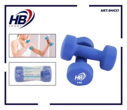 Neoprenhantel Langhantel Kurzhantel Gewichte Aerobic Fitness Bodybuilding | 4 Kg
