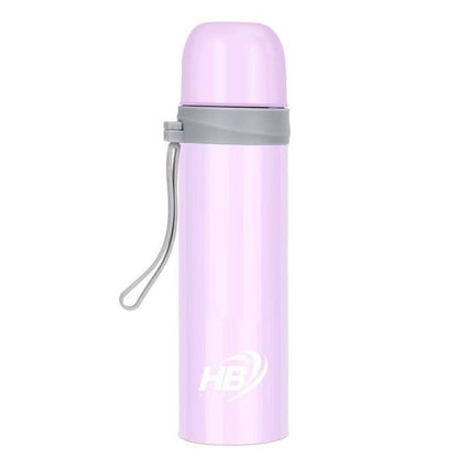 Hb Thermos Acciaio Inox 500Ml Bottiglia Termica (12/24H) Tappo A Scatto | Viola