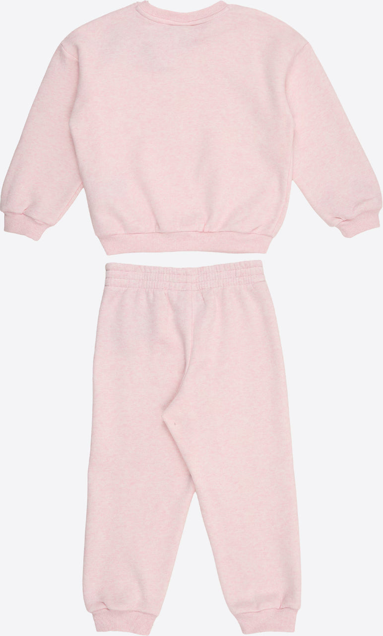 Nike tuta da bimba in cotone felpato con felpa girocollo Essential 66M188-AAR rosa