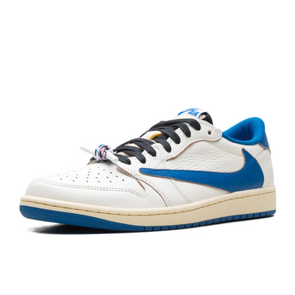 Jordan 1 Retro Low OG SP Fragment x Travis Scott Sail Military Blue