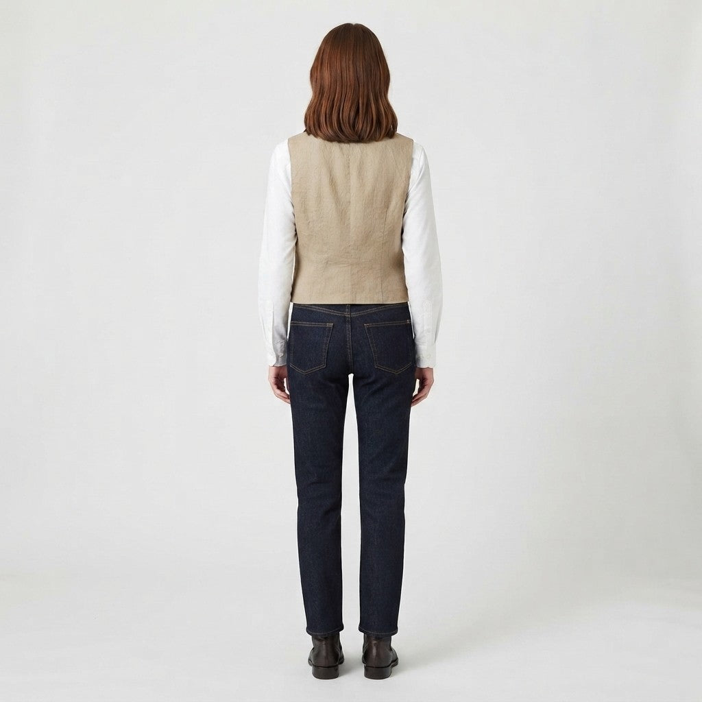 Yes Zee Gilet da donna 1734 G213 EV00 0298 fango