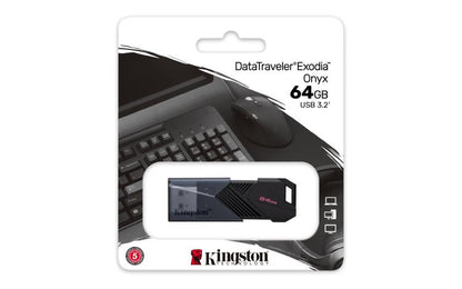 Kingston Pendrive DTXON/64GB USB 3.2 Gen1 Schwarz/Blau PC Speicherstick