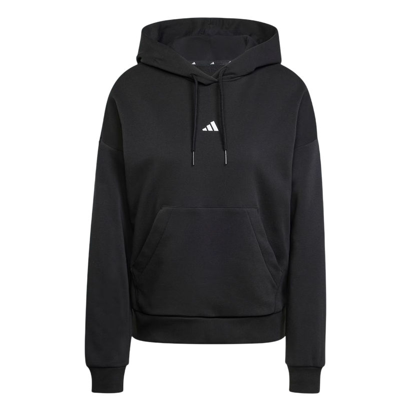 Adidas Felpa da donna cappuccio Essentials Small Logo Feel Cozy JN1861 nero