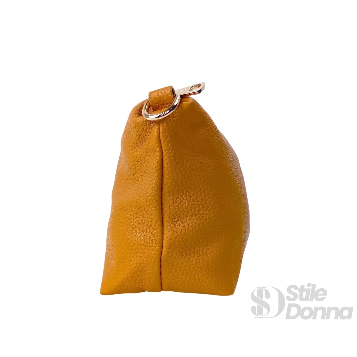 Valentini SIBI Borsa Tote in Ecopelle Sintetica Giallo con Finitura Color Oro