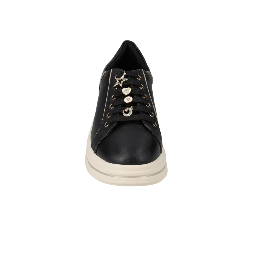 Valleverde 35480 Scarpe Donna Black - Sneakers Comode in Pelle con Design Elegante