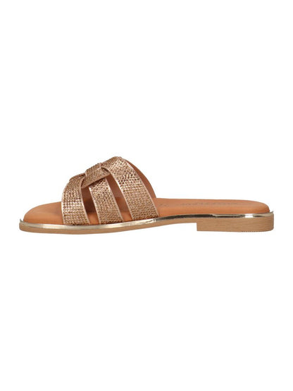 Valleverde Ciabatta Donna Bronzo Brillante Slip-On Leggera - 32032