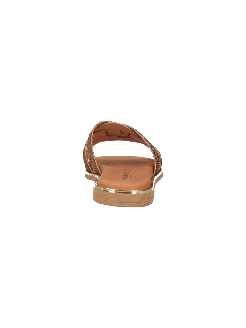 Valleverde Ciabatta Donna Bronzo Brillante Slip-On Leggera - 32032