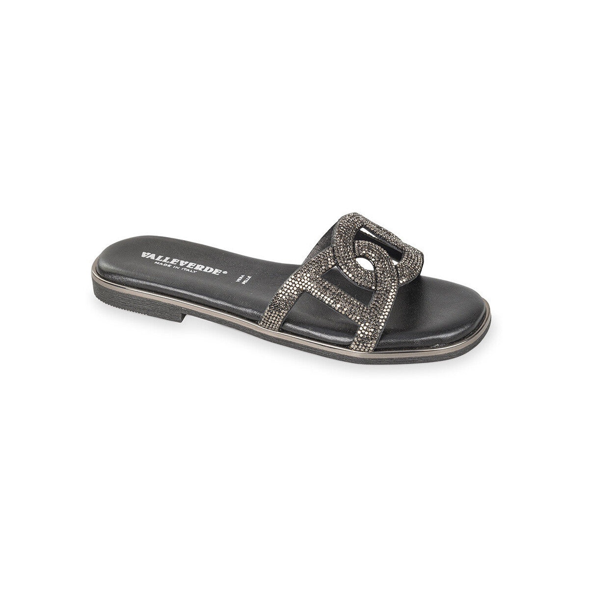Valleverde Ciabatta Donna Nera Slip-On Leggera Comfort - 32030