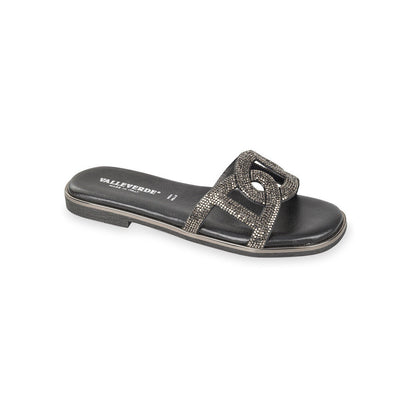 Valleverde Ciabatta Donna Nera Slip-On Leggera Comfort - 32030