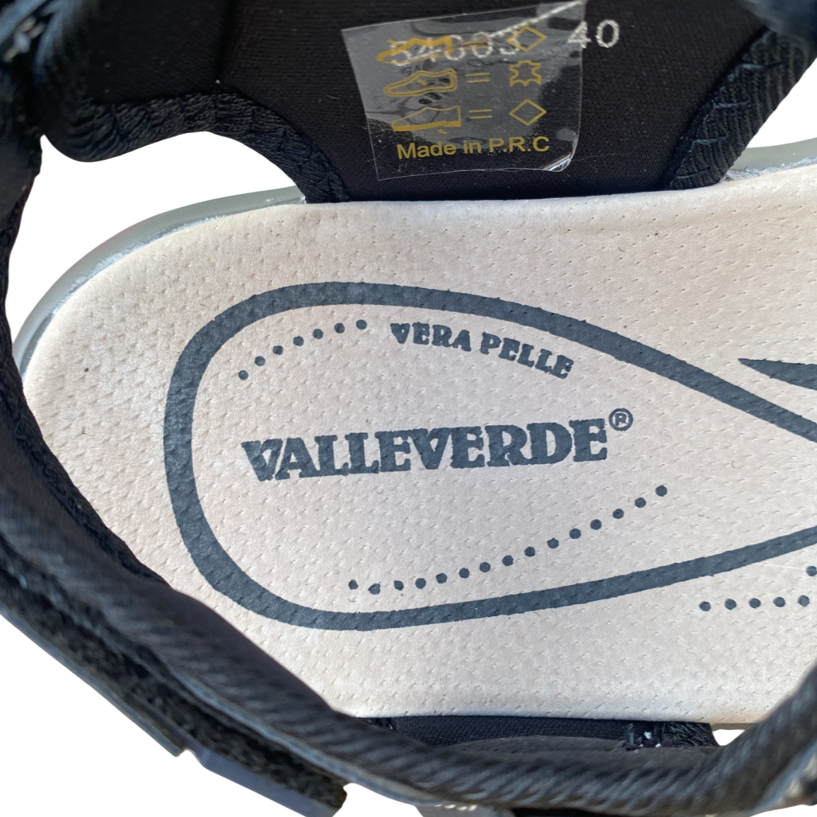 Valleverde Sandalo Uomo Blu Plantare Ergonomico in Pelle - 54803