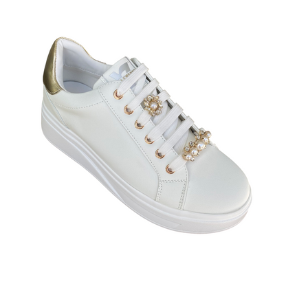 Valleverde 35103 Lifestyle Sneakers Donna Bianco Oro