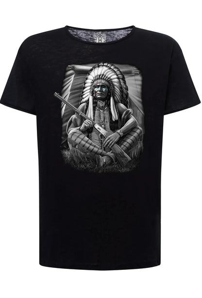 Vanity Tattoo Skull - T-shirt Uomo Cotone Fiammato