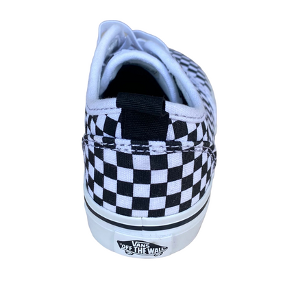 Vans Atwood Slip-On Junior Tela VN0A2XSPHRK | Sneakers bianche a scacchi neri