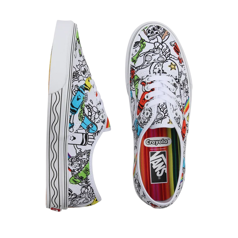 Vans Authentic x Crayola Unisex Tela VN0A5KRDARE DIY | Sneakers a fantasia