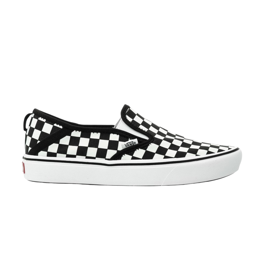 Vans Comfycush Slip-On Unisex Tela VN0A3WME5GU1 | Sneakers bianche a scachi neri