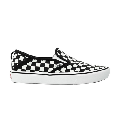Vans Comfycush Slip-On Unisex Tela VN0A3WME5GU1 | Sneakers bianche a scachi neri