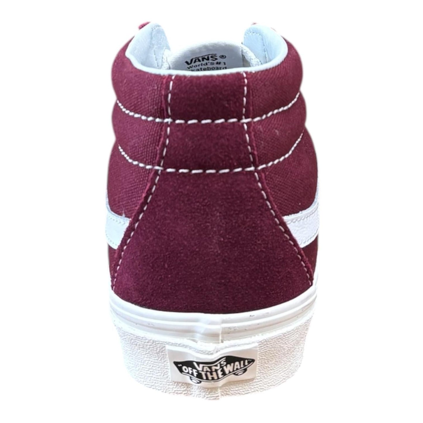 Vans Sk8-Mid Reissue VN0A3MV8U8M Pelle bordeaux-bianco