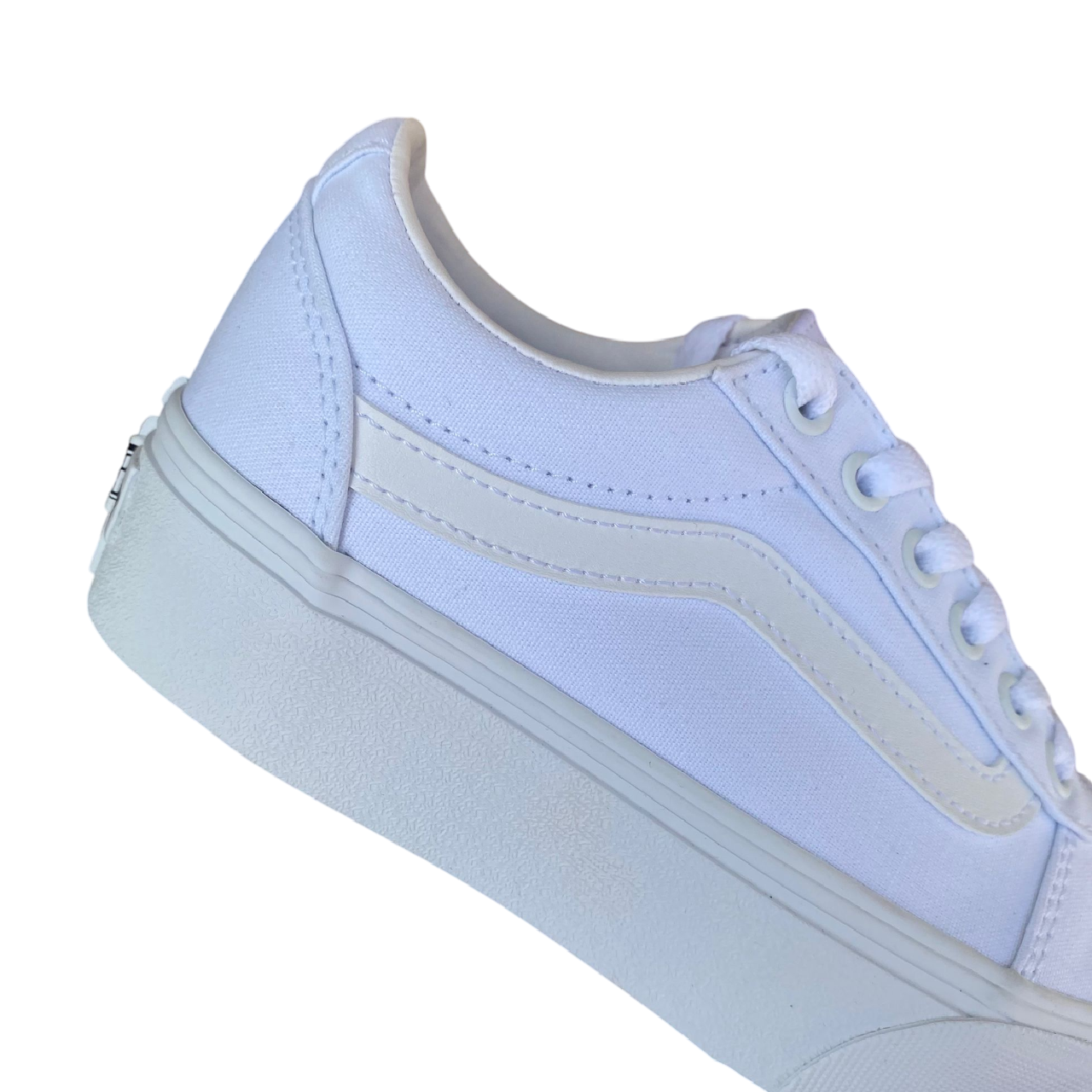 Vans Ward Platform VN0A3TLC0RG1 - Sneakers Donna Bianche Canvas