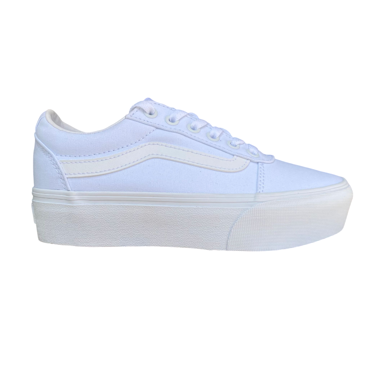 Vans Ward Platform VN0A3TLC0RG1 - Sneakers Donna Bianche Canvas