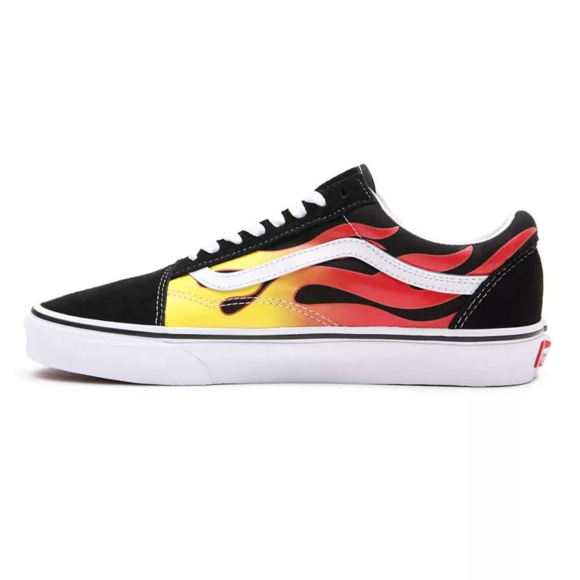 Vans Old Skool Flame VN0A38G1PHN1 Lifestyle Sneakers Uomo Nero Bianco