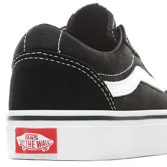 Vans Ward Sneakers Ragazzi VN0A38J9IJU1 Nero Bianco - Tela Camoscio