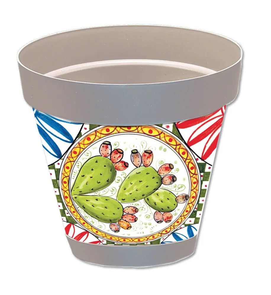Vaso Sicilia grigio D.18 diversi decori