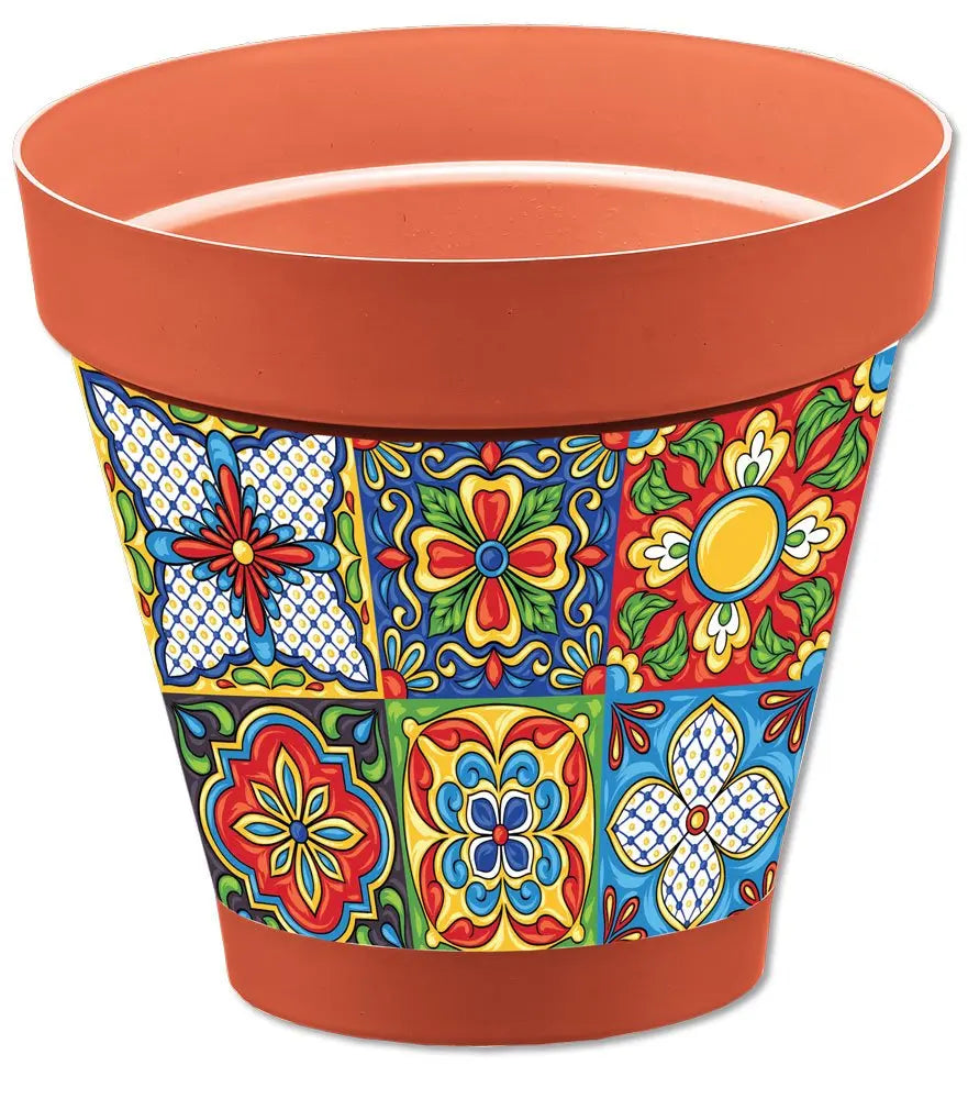 Blumentopf Sizilien Terrakotta Ø 26 verschiedene Dekore