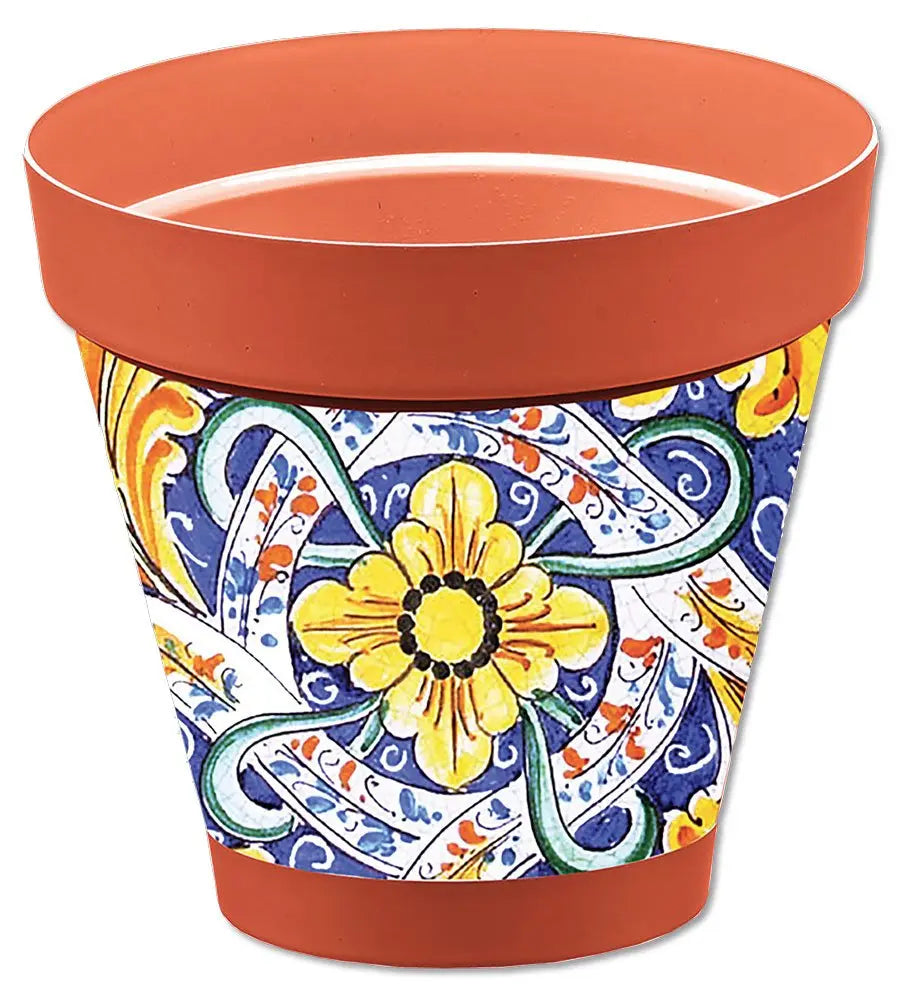 Blumentopf Sizilien Terrakotta Ø 26 verschiedene Dekore