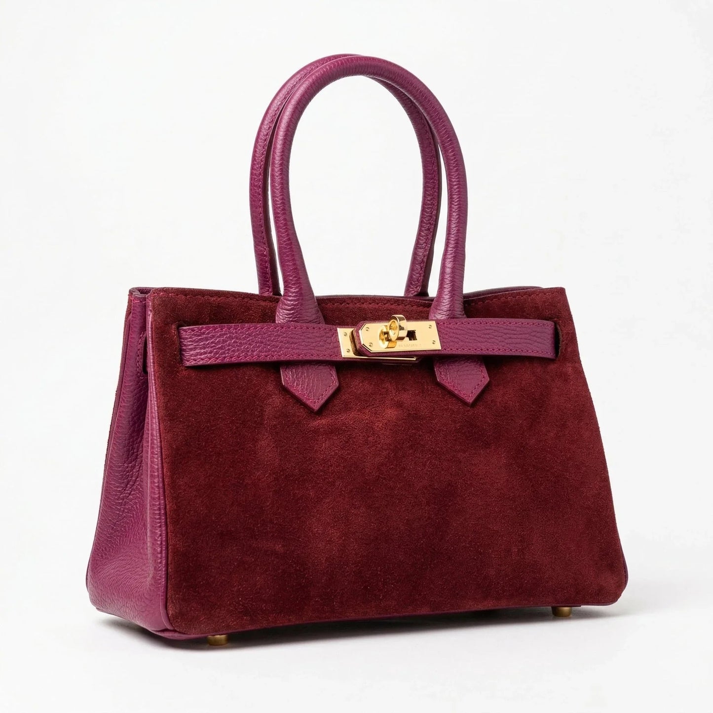Stile Donna Bags - Velinara Borsa Scamosciata Bordeaux
