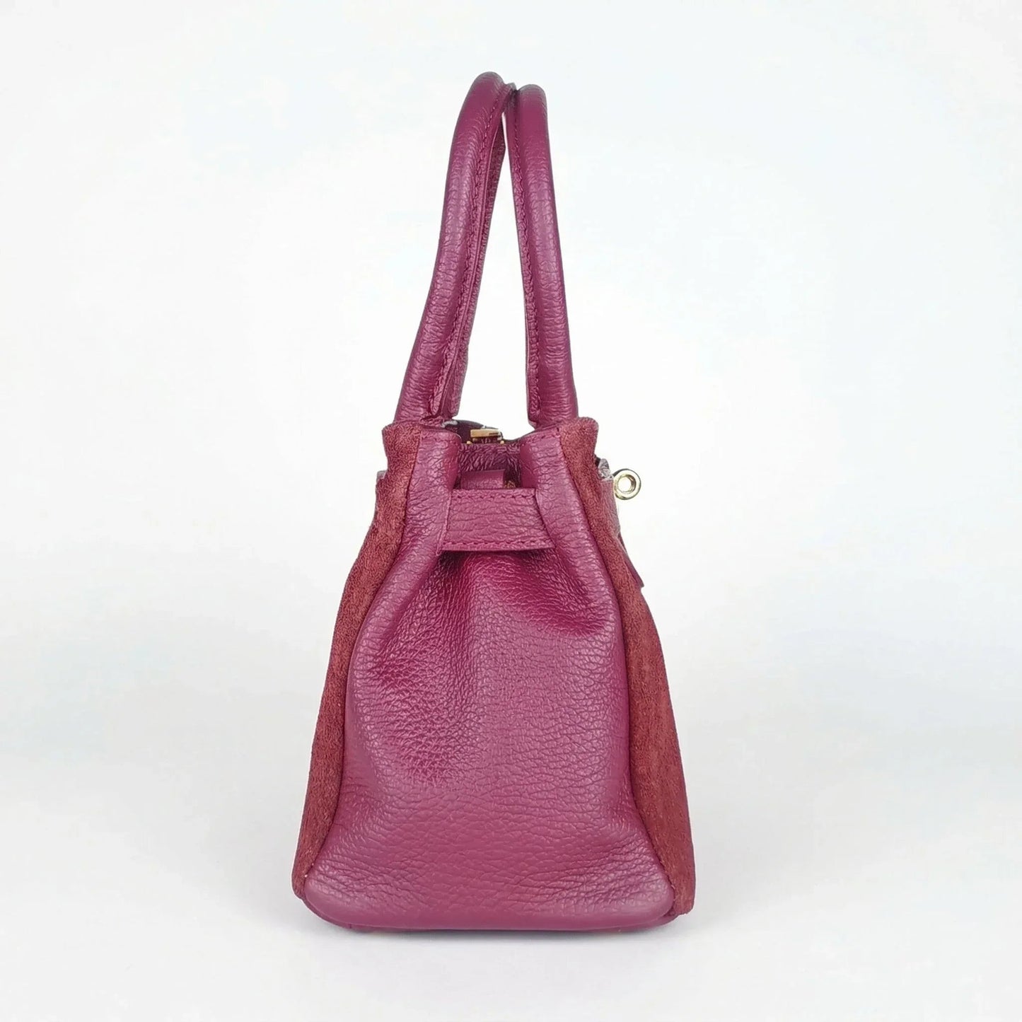 Stile Donna Bags - Velinara Borsa Scamosciata Bordeaux