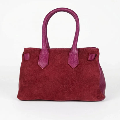 Stile Donna Bags - Velinara Borsa Scamosciata Bordeaux