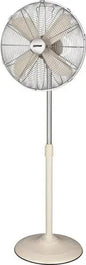 Retro pedestal fan with three speeds in metal