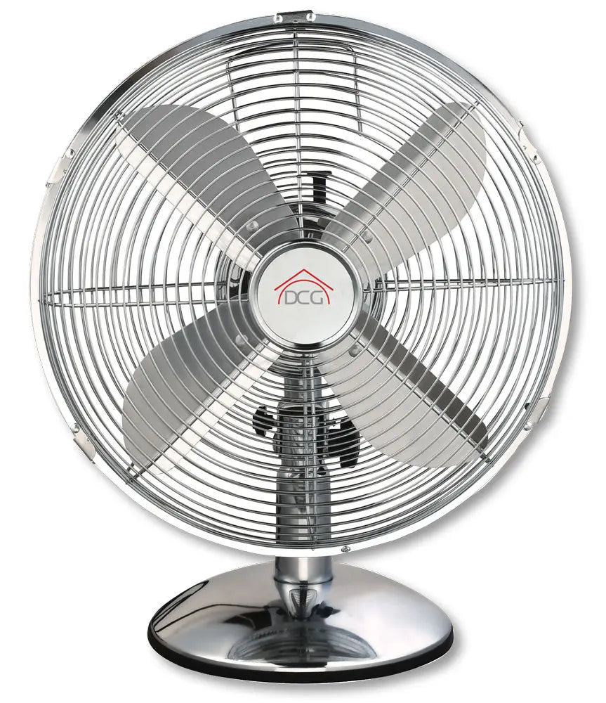 Tischventilator 30 cm verchromt