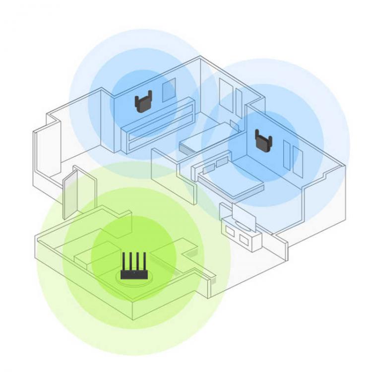 Xiaomi Mi Wi-Fi Range Extender Repeater N300 Wireless 300Mbps Weiß Antennen