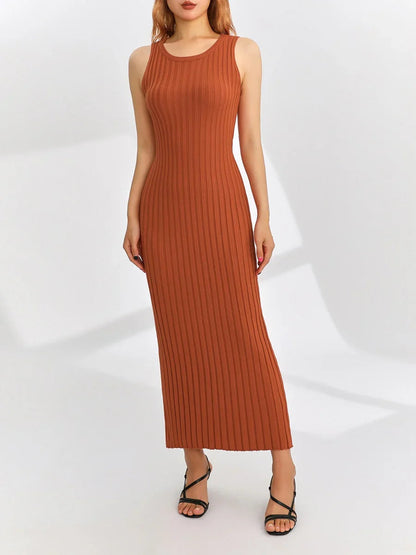 Abito Lungo Donna Senza Maniche Estivo – Vestito Elegante e Casual