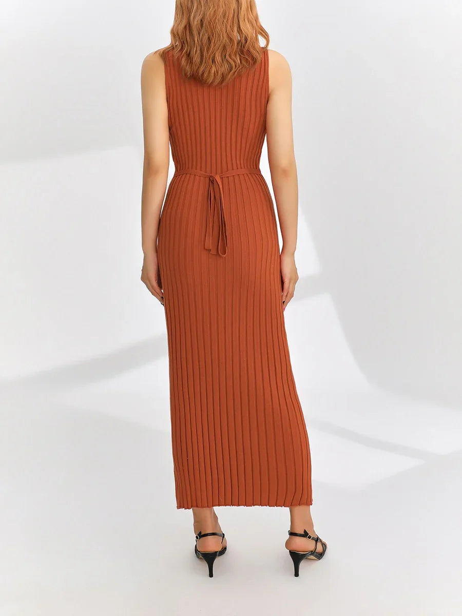 Abito Lungo Donna Senza Maniche Estivo – Vestito Elegante e Casual