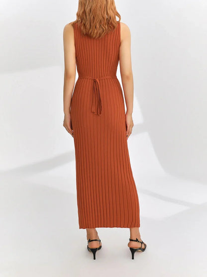 Abito Lungo Donna Senza Maniche Estivo – Vestito Elegante e Casual