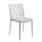 Matrix Chair - Stackable polypropylene chair with non-slip feet 55 x 47 x 82 h cm