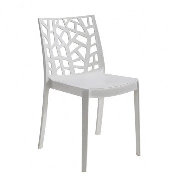 Sedia Matrix - Sedia impilabile in polipropilene con tappi antiscivolo cm 55 x 47 x 82 h