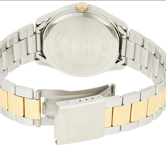 Casio MTP‑1302SG‑7A – Orologio Analogico Bicolore Acciaio e Oro