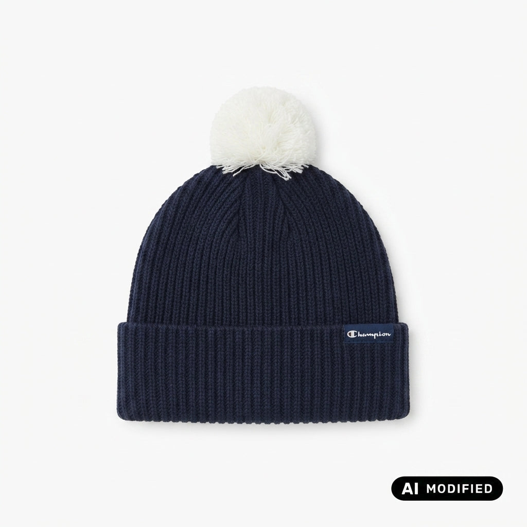 Champion cappello da ragazza con pompom 806449-BS501 blu