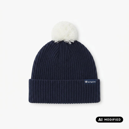 Champion cappello da ragazza con pompom 806449-BS501 blu